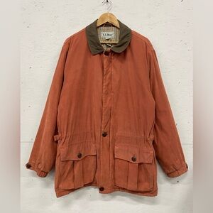 Vintage LL Bean Lined Field Coat, Size L Reg